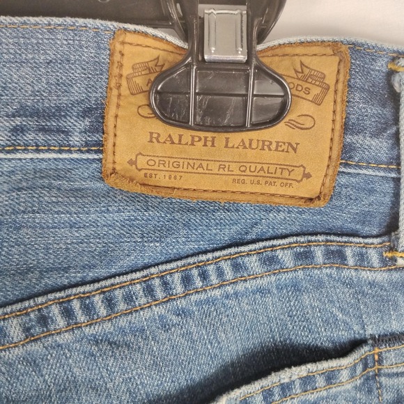 Polo Ralph Lauren Jeans Mens 30x30 Blue Hampton Relaxed Straight Denim - Picture 7 of 16